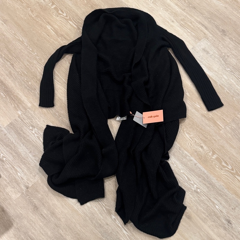 NWT Cult Gaia Black Knit IZZIE Sweater
